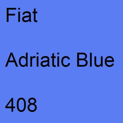 Fiat, Adriatic Blue, 408.